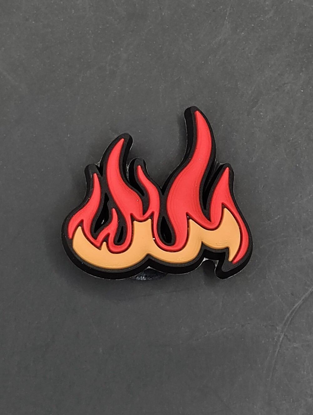 (5/$15) Fire Flame Croc Charm